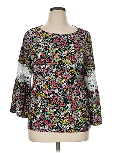 Pre-owned Tommy Hilfiger 3/4 Sleeve Blouse In Black