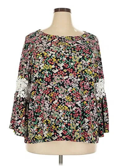 Pre-owned Tommy Hilfiger 3/4 Sleeve Blouse In Black