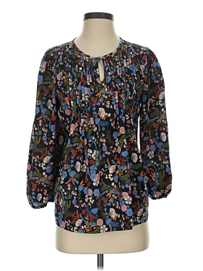 Pre-owned Tommy Hilfiger 3/4 Sleeve Blouse In Black