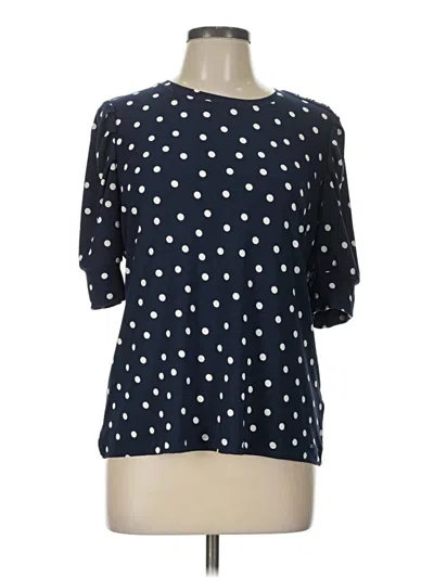 Pre-owned Tommy Hilfiger 3/4 Sleeve Blouse In Blue