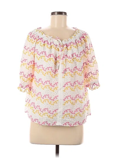 Pre-owned Tommy Hilfiger 3/4 Sleeve Blouse In Pink