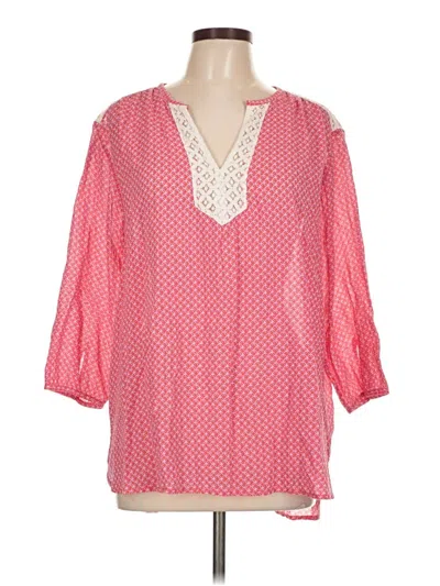 Pre-owned Tommy Hilfiger 3/4 Sleeve Blouse In Pink