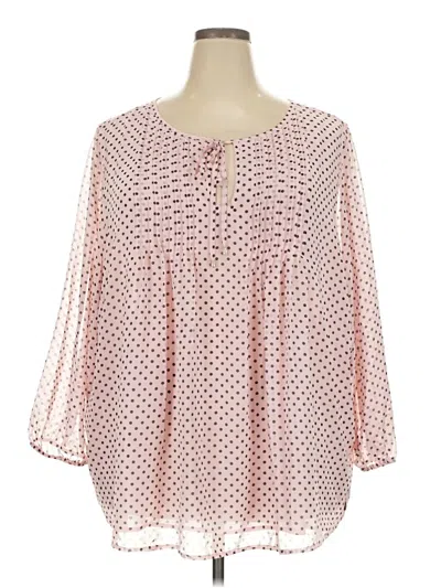 Pre-owned Tommy Hilfiger 3/4 Sleeve Blouse In Pink