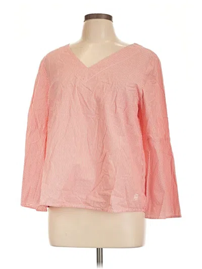Pre-owned Tommy Hilfiger 3/4 Sleeve Blouse In Pink