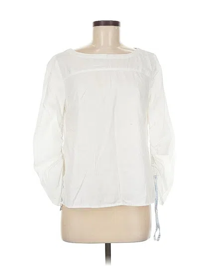 Pre-owned Tommy Hilfiger 3/4 Sleeve Blouse In White