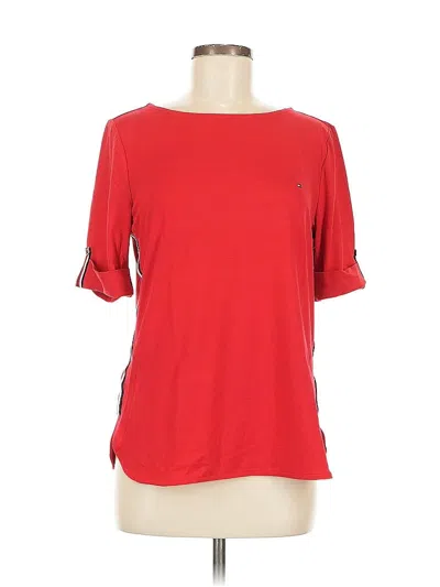Pre-owned Tommy Hilfiger 3/4 Sleeve T-shirt In Red