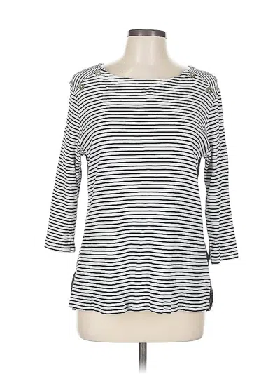 Pre-owned Tommy Hilfiger 3/4 Sleeve T-shirt In Silver