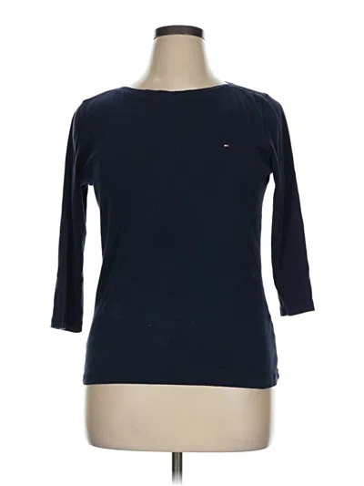 Pre-owned Tommy Hilfiger 3/4 Sleeve T-shirt In Blue
