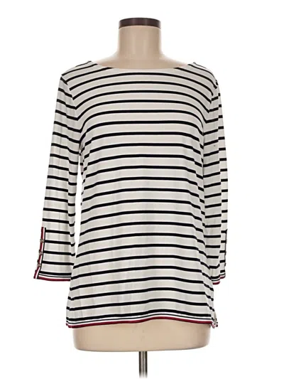 Pre-owned Tommy Hilfiger 3/4 Sleeve T-shirt In Ivory