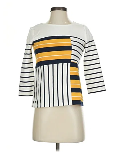 Pre-owned Tommy Hilfiger 3/4 Sleeve T-shirt In Yellow