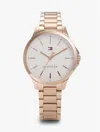 Tommy Hilfiger 34mm Sunray Dial Dress Watch In Gold