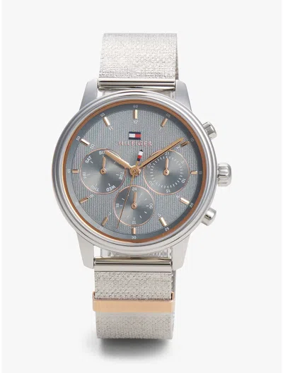 Tommy Hilfiger 35mm Multifunction Mesh Watch In Blue