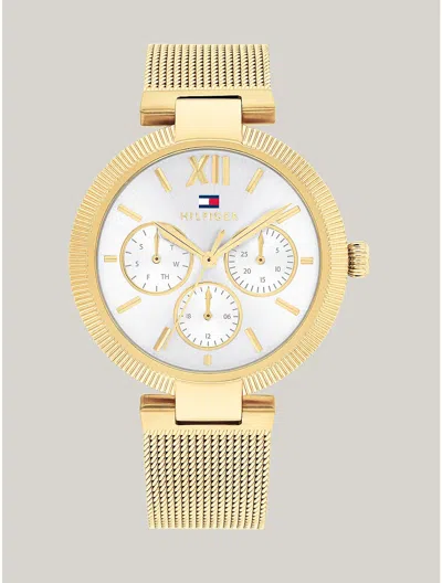 Tommy Hilfiger 36mm Multifunction Gold In Metallic