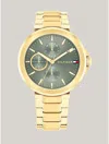 Tommy Hilfiger 38mm Casual Multifunction Watch In Gold