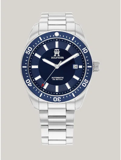 Tommy Hilfiger 40mm Automatic Blue Diver Watch