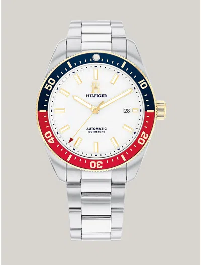 Tommy Hilfiger 40mm Automatic Signature Diver Watch In White