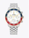 Tommy Hilfiger 41mm Th85 White Dial Chronograph Watch In White