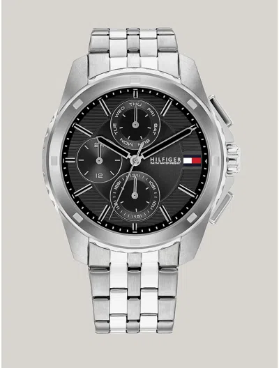 Tommy Hilfiger 44mm Multifunction Black Dial Watch