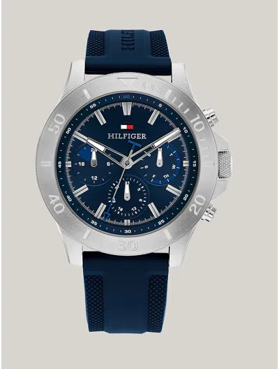 Tommy Hilfiger 46mm Multifunction Blue Sport Watch