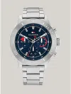 TOMMY HILFIGER 46MM MULTIFUNCTION STEEL SPORT WATCH