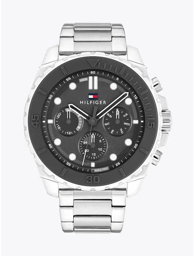 Tommy Hilfiger 48mm Grey Dial Oversized Explorer Watch