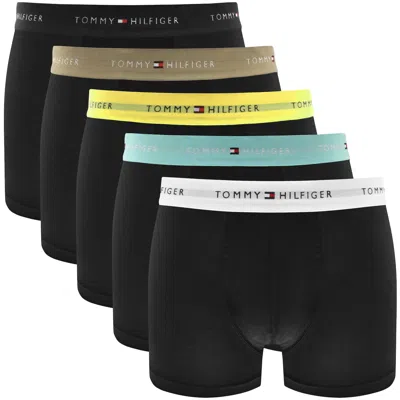 Tommy Hilfiger 5 Pack Boxer Trunks Black