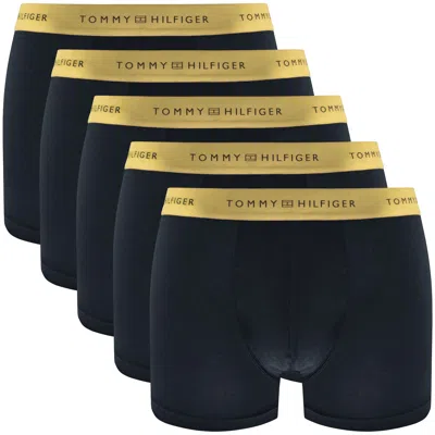 Tommy Hilfiger 5 Pack Trunks Navy In Blue