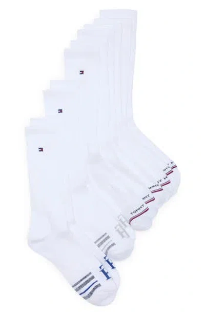 Tommy Hilfiger 5-pack Cushion Terry Crew Socks In White