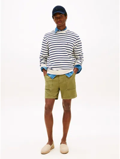 Tommy Hilfiger 7" Denim Utility Short In Green