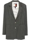 Tommy Hilfiger Single-breasted Checked Blazer