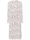 Tommy Hilfiger Abstract-print Shirt Dress In White