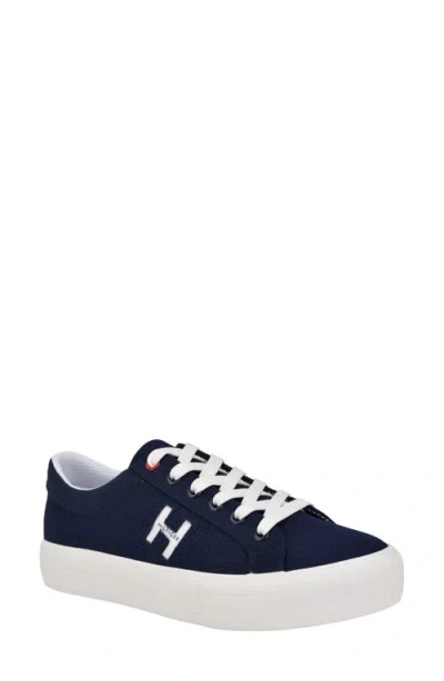 Tommy Hilfiger Women's Aconia Lace Up Sneakers In Dark Blue