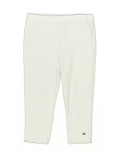 Pre-owned Tommy Hilfiger Kids' Active Pants In White