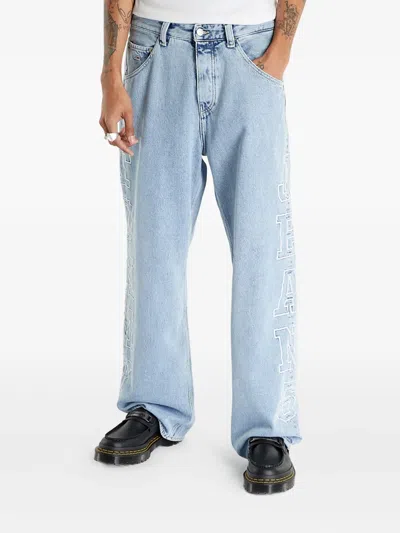 Tommy Hilfiger Aiden Embroidered Jeans In Blue