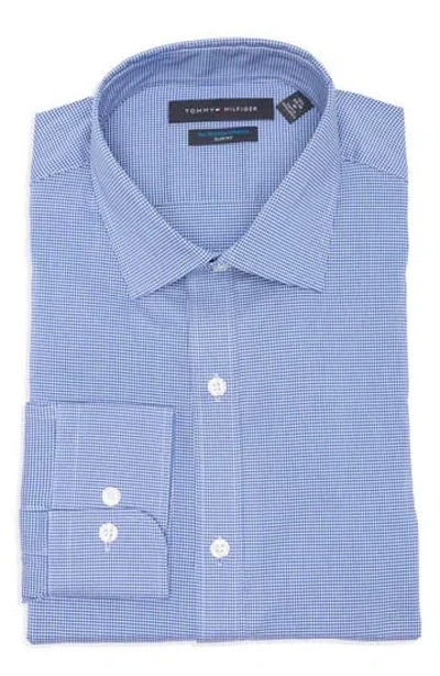 Tommy Hilfiger All Season Slim Fit Stretch Dress Shirt In Navy