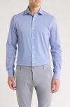 Tommy Hilfiger All Season Slim Fit Stretch Dress Shirt In Navy