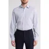 Tommy Hilfiger All Season Slim Fit Stretch Dress Shirt In Silver