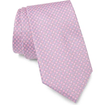 Tommy Hilfiger Allison Geo Jacquard Tie In Pink