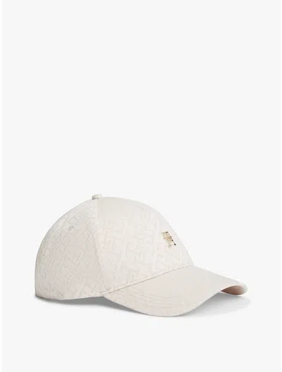 Tommy Hilfiger Allover Monogram Jacquard Baseball Cap In Multi