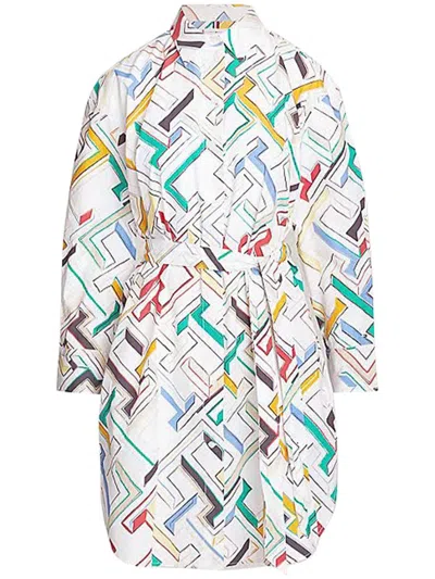 Tommy Hilfiger Amd Poplin Shirt Dress Ls Clothing In Multicolour