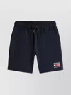 Tommy Hilfiger Americana Shorts With Elastic Waistband And Pockets In Blue