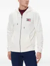 Tommy Hilfiger Americana Zip Through Hoody In Neutral