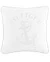 Tommy Hilfiger Anchor With Rope Cotton Canvas Decorative Pillow