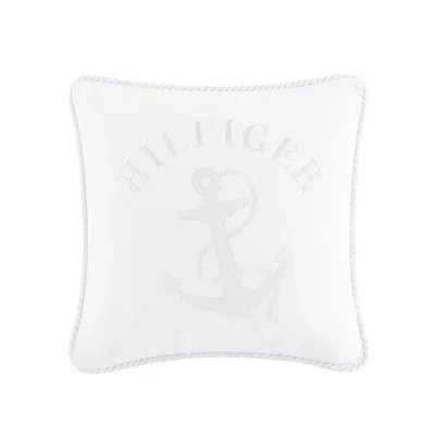 Tommy Hilfiger Anchor With Rope White Throw Pillow