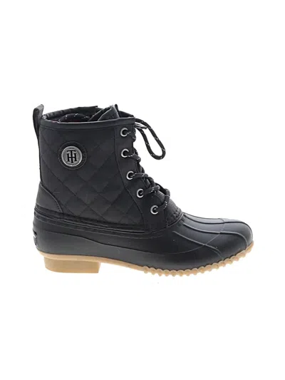 Pre-owned Tommy Hilfiger Ankle Boots In Black
