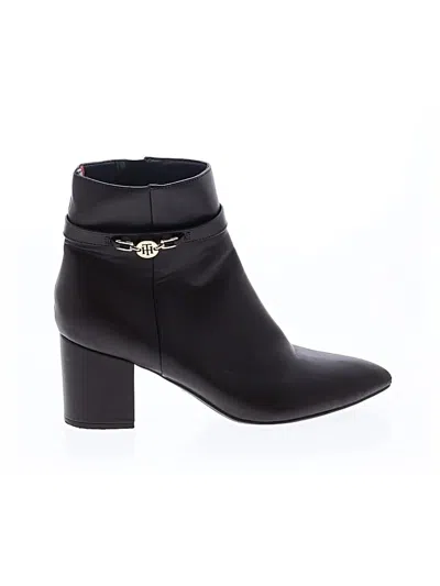 Pre-owned Tommy Hilfiger Ankle Boots In Brown