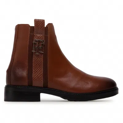 Tommy Hilfiger Ankle Boots In Marrone