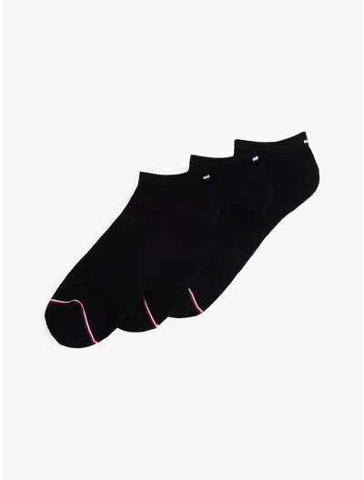 Tommy Hilfiger Ankle Sock 3pk In Black