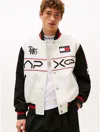 Tommy Hilfiger Casual Jacket With Contrast Sleeves And Graphic Print In White