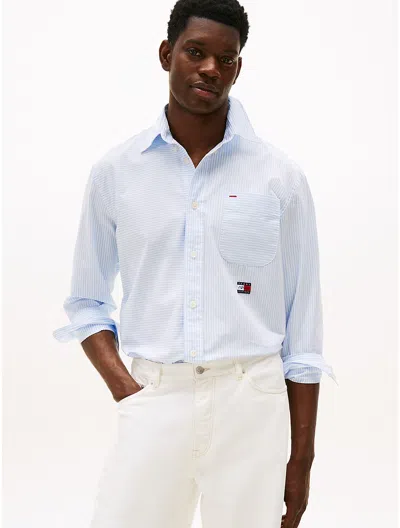 Tommy Hilfiger Apxgp Collection Striped Shirt In Blue